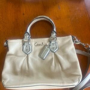 Coach Cream Leather Handbag